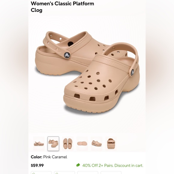 Crocs classic platform clog $60 retail - Picture 6 of 11